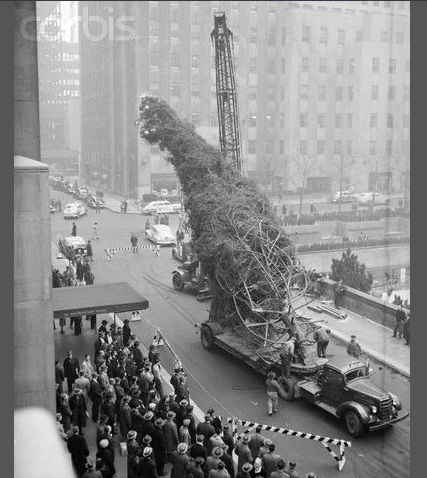 W drodze do Rockefeller Center, 1946 r.