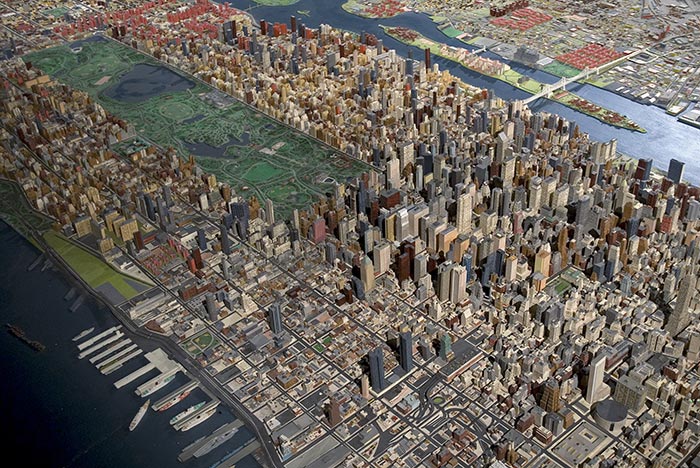 Miniaturowa panorama Nowego Jorku w Muzeum na Queensie 