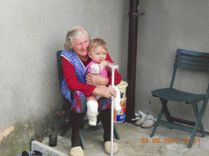 Ania z babcią